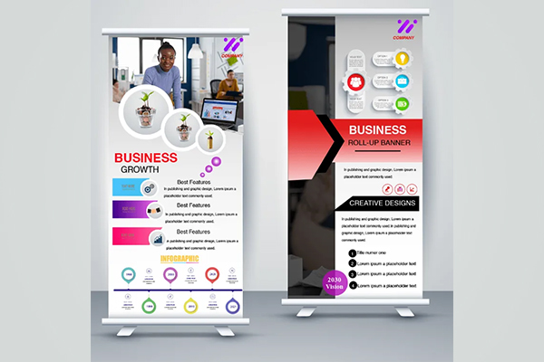 Marketing Collaterals & Flyers - Mockup Design Banner